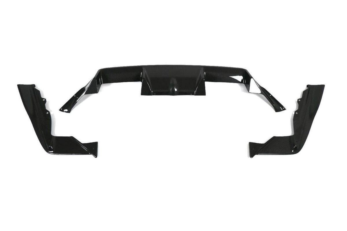 3D Type Rear Diffuser in dry carbon fiber for the BMW G87 M2