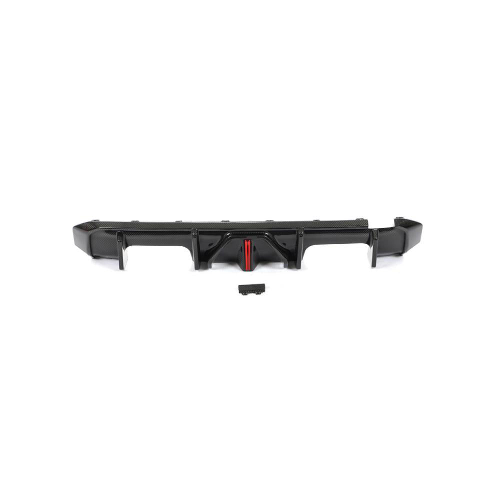 BC Type LED Lighted Rear Diffuser in dry carbon fiber for the BMW G80 M3 / G82 M4