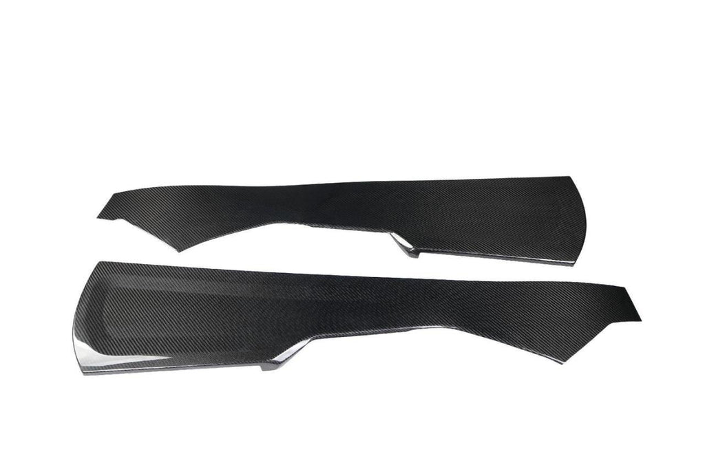 Center Console Side Panel Set in dry carbon fiber for the BMW G80 M3 / G82 M4 / G87 M2