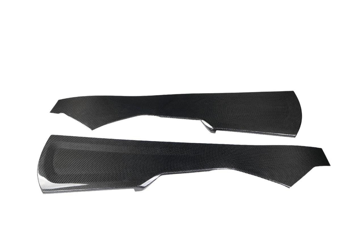 Center Console Side Panel Set in dry carbon fiber for the BMW G80 M3 / G82 M4 / G87 M2
