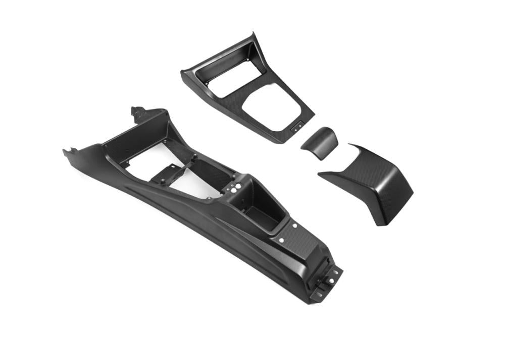 CSL Center Console Kit in dry carbon fiber for the BMW G80 M3 / G82 M4 / G87 M2