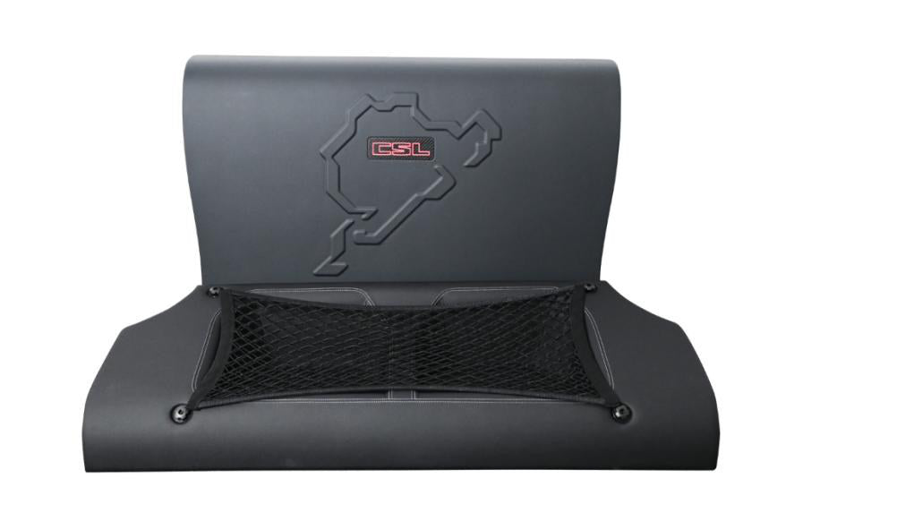 CSL Rear Seat Removal Kit in dry carbon fiber for the BMW G80 M3 / G82 M4 / G87 M2