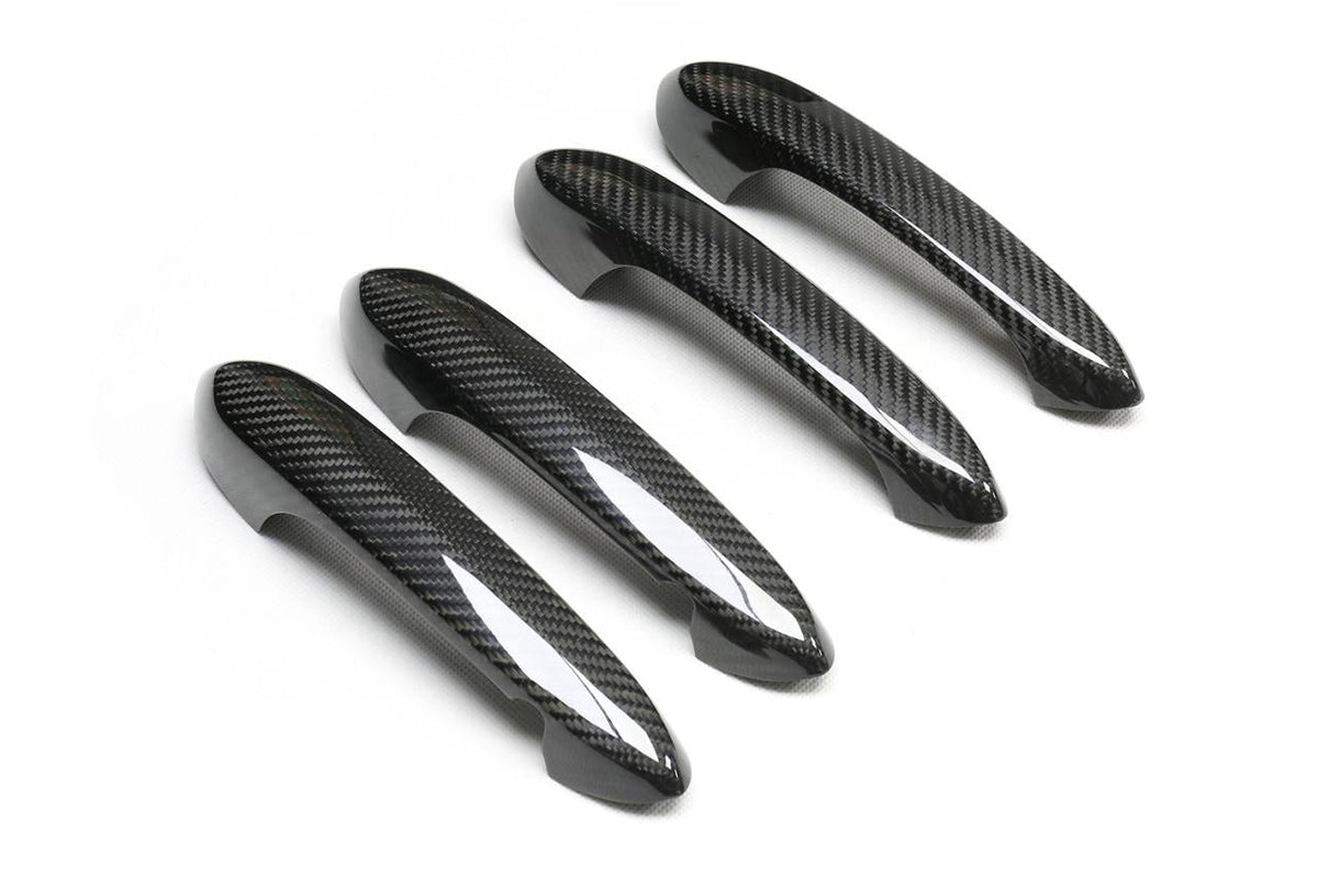 Door Handle Cover Trim in dry carbon fiber for the BMW G80 M3 / G82 M4