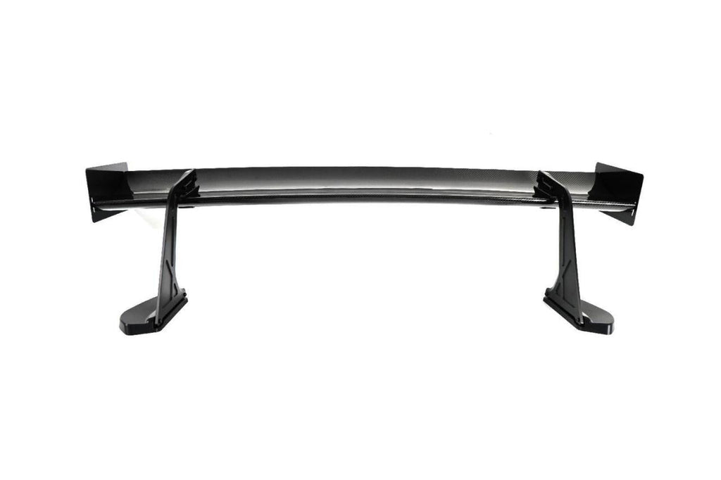 UCW Type Swan Neck Rear Spoiler (With Mounting Base) in dry carbon fiber for the BMW G80 M3 / G82 M4 / G87 M2